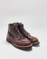 Red Wing Sawmill 2927 Made In USA Briar Oil Slick Leather Vibram 6" Moc Toe Ankle Boots - UK8.5