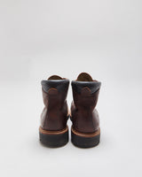 Red Wing Sawmill 2927 Made In USA Briar Oil Slick Leather Vibram 6" Moc Toe Ankle Boots - UK8.5