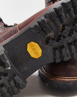 Red Wing Sawmill 2927 Made In USA Briar Oil Slick Leather Vibram 6" Moc Toe Ankle Boots - UK8.5