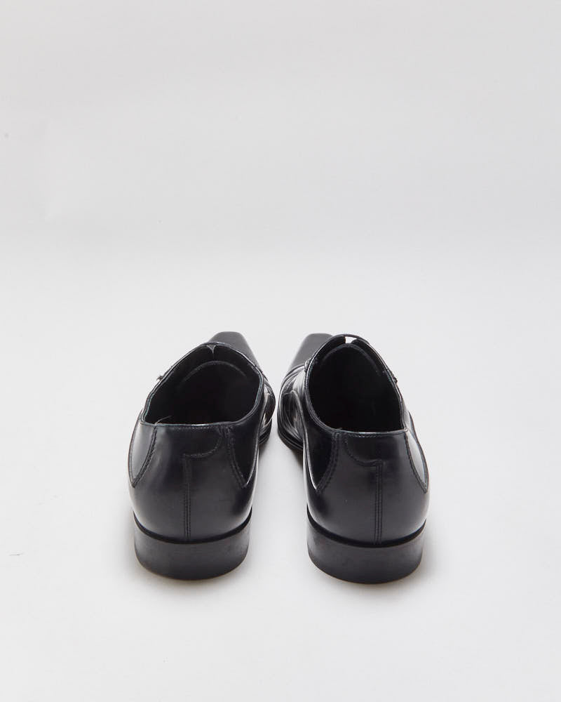 Vintage Dolce &amp; Gabbana Black Leather Pointed Toe Oxford Shoes - UK9