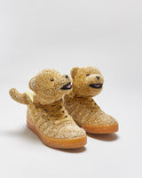 DS 2013 Adidas Originals Jeremy Scott JS Bear Gold Tinsel Trainers - UK5.5