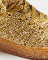 DS 2013 Adidas Originals Jeremy Scott JS Bear Gold Tinsel Trainers - UK5.5