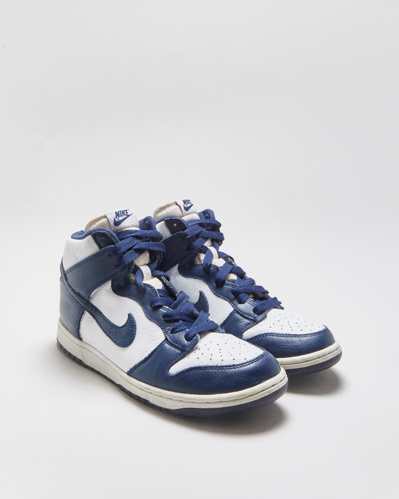 2016 Nike SB Dunk High Villanova Midnight Blue Premium Leather Trainers - UK9.5