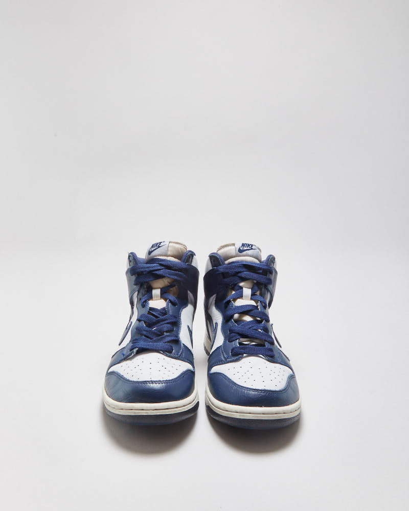 2016 Nike SB Dunk High Villanova Midnight Blue Premium Leather Trainers - UK9.5