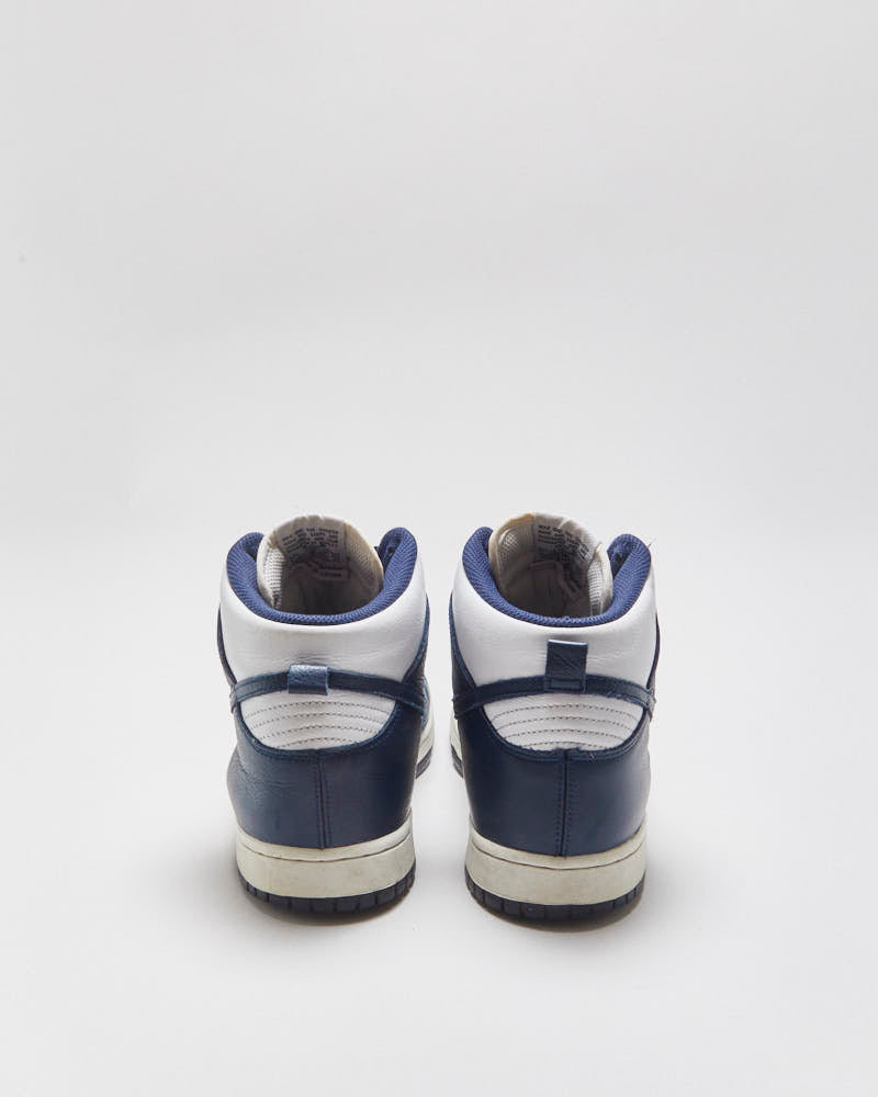 2016 Nike SB Dunk High Villanova Midnight Blue Premium Leather Trainers - UK9.5