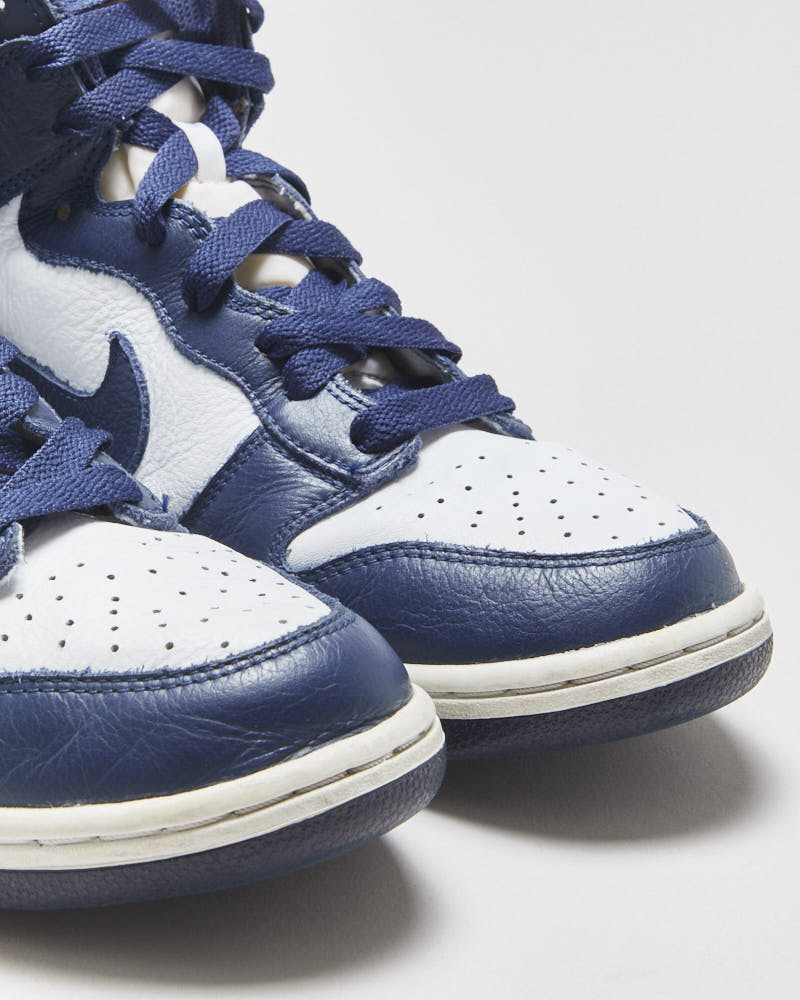 2016 Nike SB Dunk High Villanova Midnight Blue Premium Leather Trainers - UK9.5