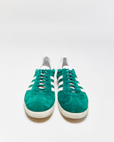 Adidas Gazelle Dark Green/Off White Suede Trainers - UK10.5