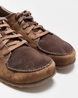 Vintage Y2K 00s The North Face Brown Suede Canvas Low Top Hayden Shoes - UK10