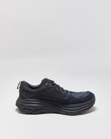 Hoka One M Bondi 8 Triple Black Running Trainers - UK11.5