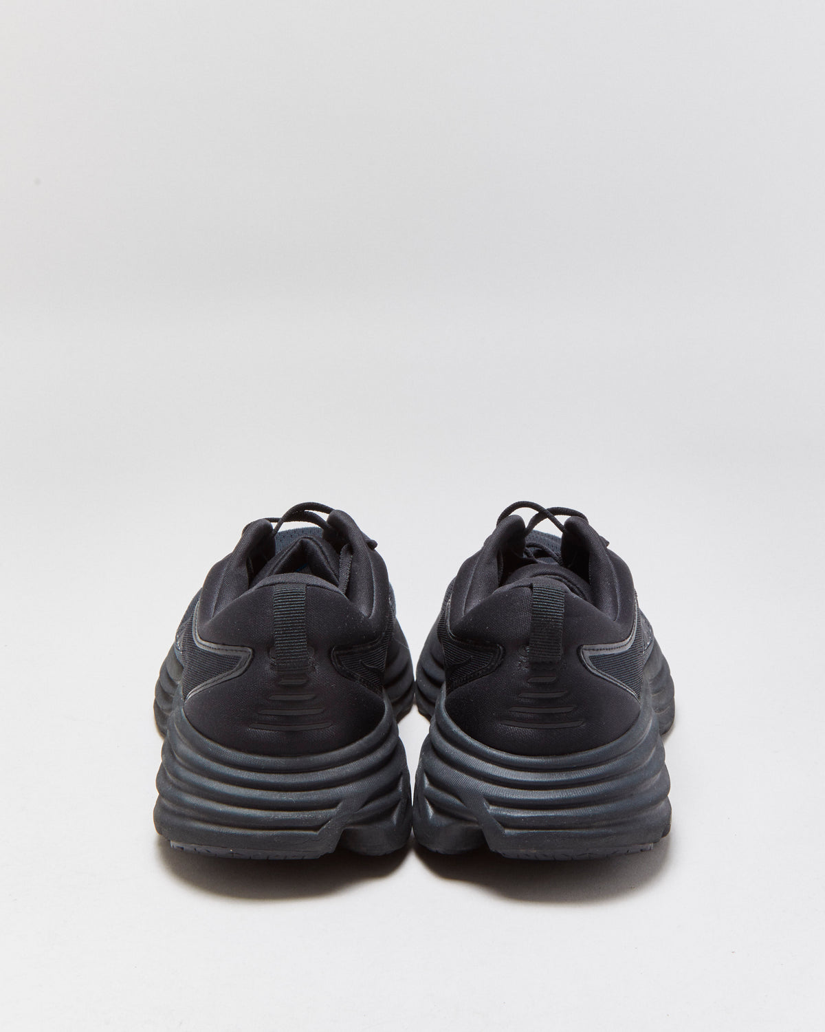 Hoka One M Bondi 8 Triple Black Running Trainers - UK11.5
