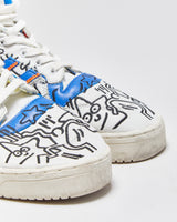Adidas Rivalry x Keith Karing Embroidered 'Pop Art' Hi-Top Trainers - UK10.5