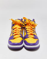 2022 Nike Dunk Hi Retro 'Lakers' Court Purple/Yellow Trainers - UK7