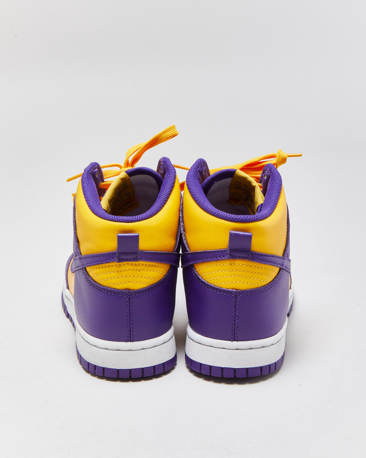 2022 Nike Dunk Hi Retro 'Lakers' Court Purple/Yellow Trainers - UK7