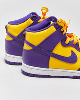 2022 Nike Dunk Hi Retro 'Lakers' Court Purple/Yellow Trainers - UK7