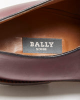 Vintage 1990s Bally Scribe Mahogany Red Leather Single Monk Strap Shoes - UK10