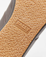 Bally Brown Leather Smart Low Top Trainers - UK8