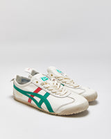 Onitsuka Tigers Mexico 66 Birch Kale/Red/Gold Trainers - UK9