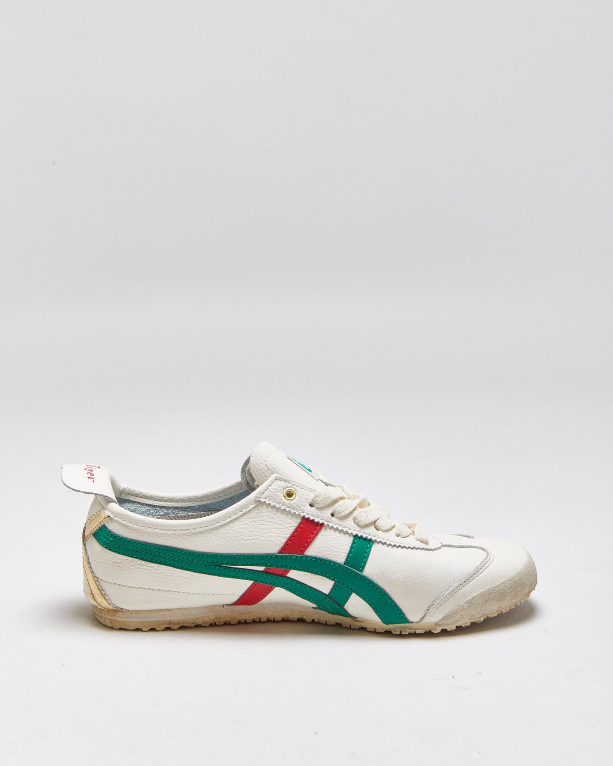 Onitsuka Tigers Mexico 66 Birch Kale/Red/Gold Trainers - UK9