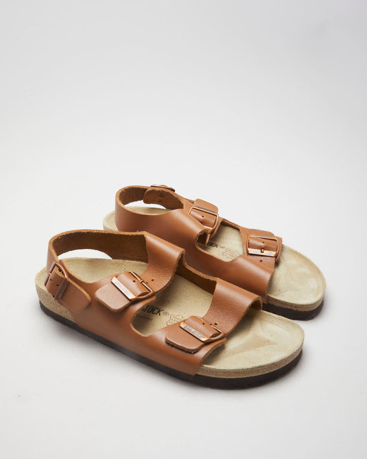 Brown 3 Strap Birkenstock Sandals - UK 8
