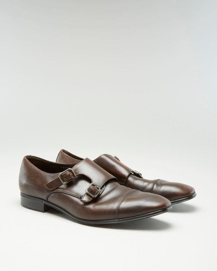 Vintage Salvatore Ferragamo Brown Leather Shoes US 11