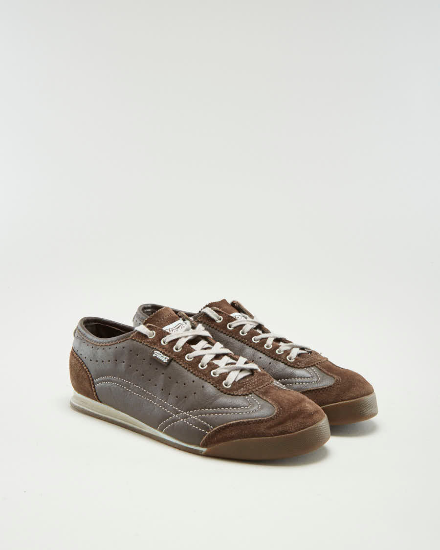 00s Vans Samone Brown Trainers - UK 5