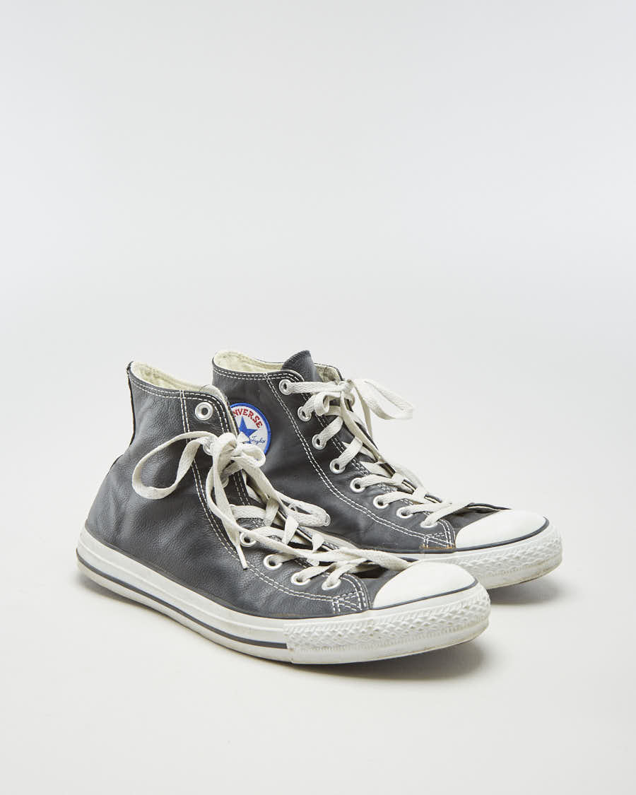 Converse Black Leather Chuck Taylors - EUR44