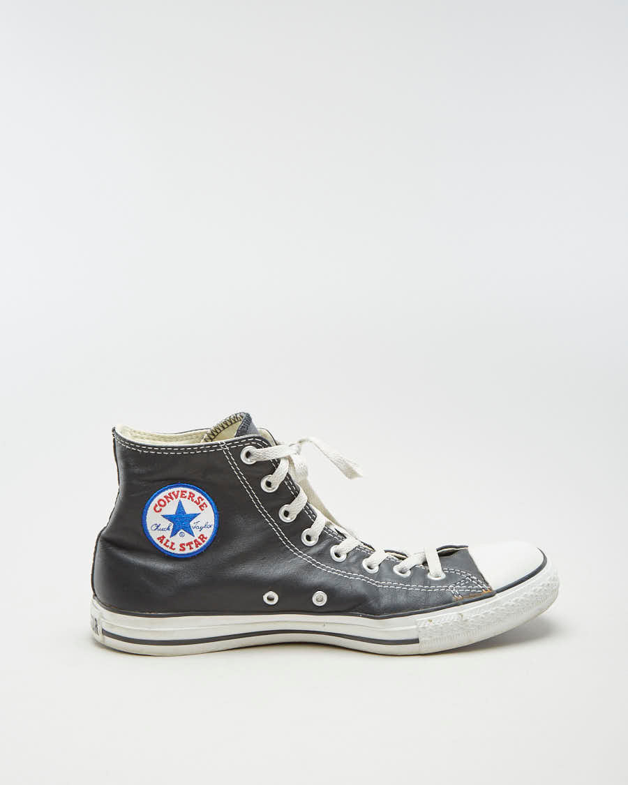 Converse Black Leather Chuck Taylors - EUR44