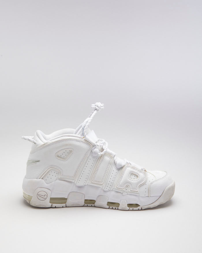 Nike uptempo triple black discount