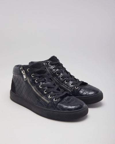 Kurt Geiger Mid Top Double Zip Trainers - UK 9