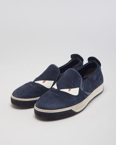 Fendi Monster 3D Eyes Slip-On Trainers - UK 8