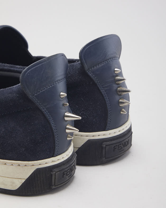 Fendi Monster 3D Eyes Slip-On Trainers - UK 8