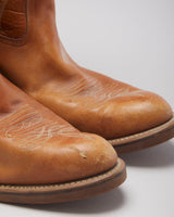 Vintage Men's Brown Cowboy Boots - UK 13