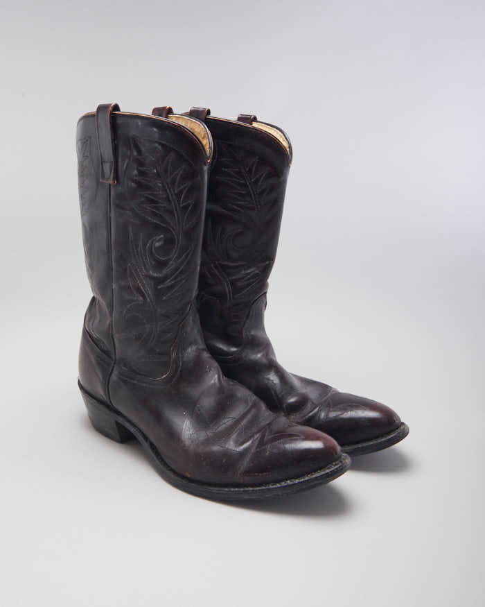 Vintage Men's Mason Western Cowboy Boots - UK 9