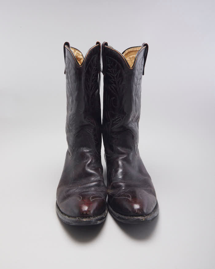 Vintage Men's Mason Western Cowboy Boots - UK 9