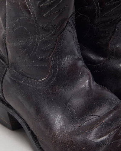 Vintage Men's Mason Western Cowboy Boots - UK 9