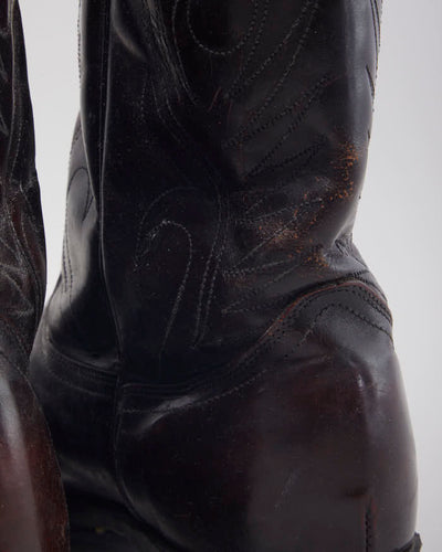 Vintage Men's Mason Western Cowboy Boots - UK 9