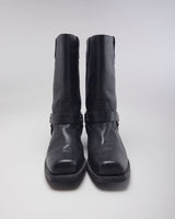 Vintage Spirit Heeled Biker Boots - UK 13