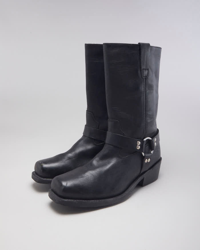 Vintage Spirit Heeled Biker Boots - UK 13