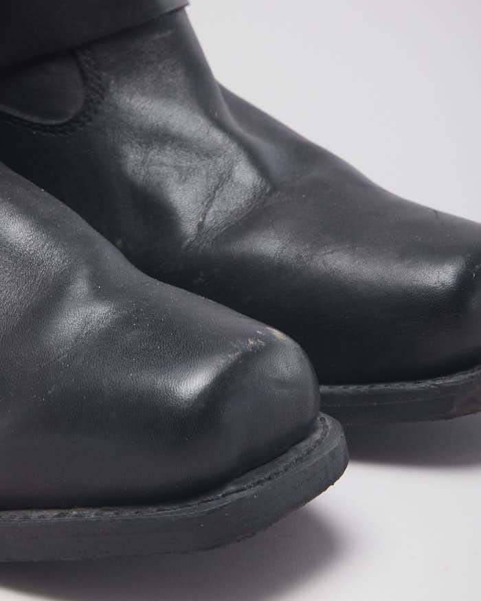 Vintage Spirit Heeled Biker Boots - UK 13