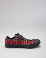 Vintage Converse Low Tartan Print Trainers - UK 6