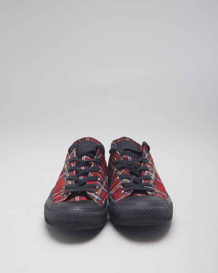 Vintage Converse Low Tartan Print Trainers - UK 6