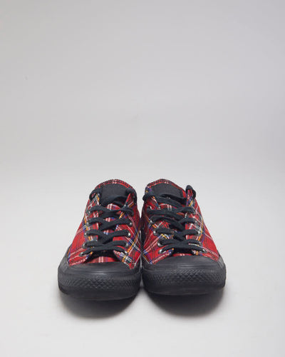 Vintage Converse Low Tartan Print Trainers - UK 6