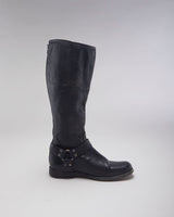 Vintage FRYE High Zip Leather Boots - UK 8