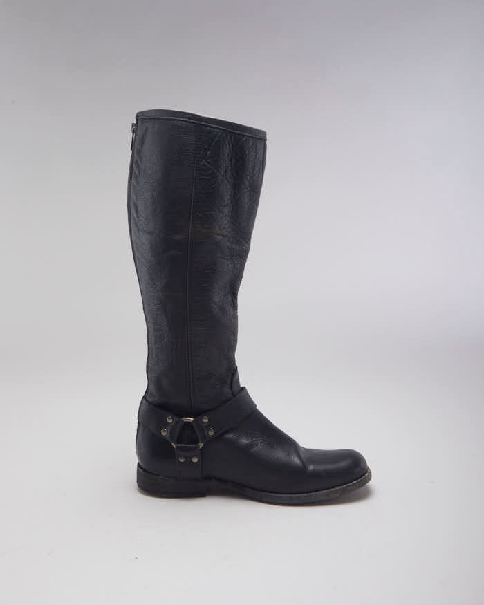 Vintage FRYE High Zip Leather Boots - UK 8