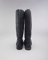 Vintage FRYE High Zip Leather Boots - UK 8