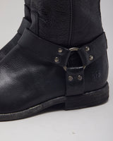 Vintage FRYE High Zip Leather Boots - UK 8
