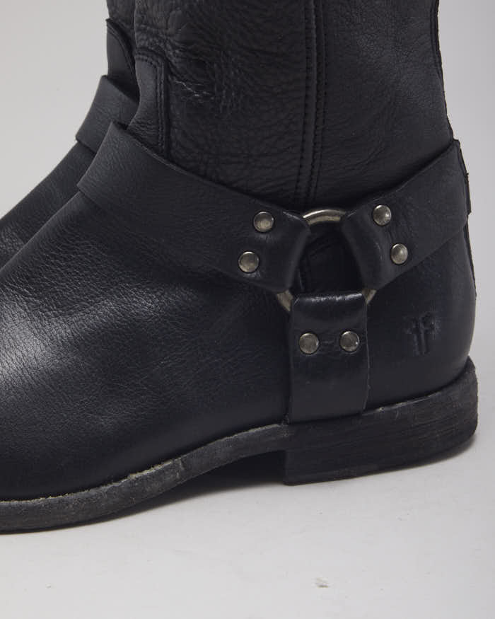 Vintage FRYE High Zip Leather Boots - UK 8
