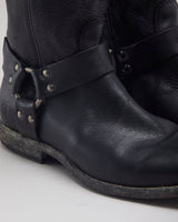 Vintage FRYE High Zip Leather Boots - UK 8
