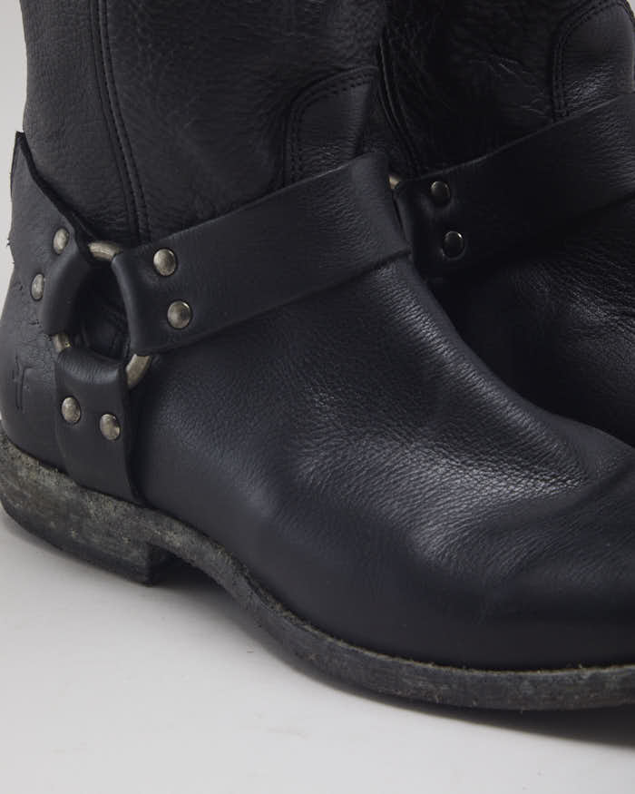 Vintage FRYE High Zip Leather Boots - UK 8