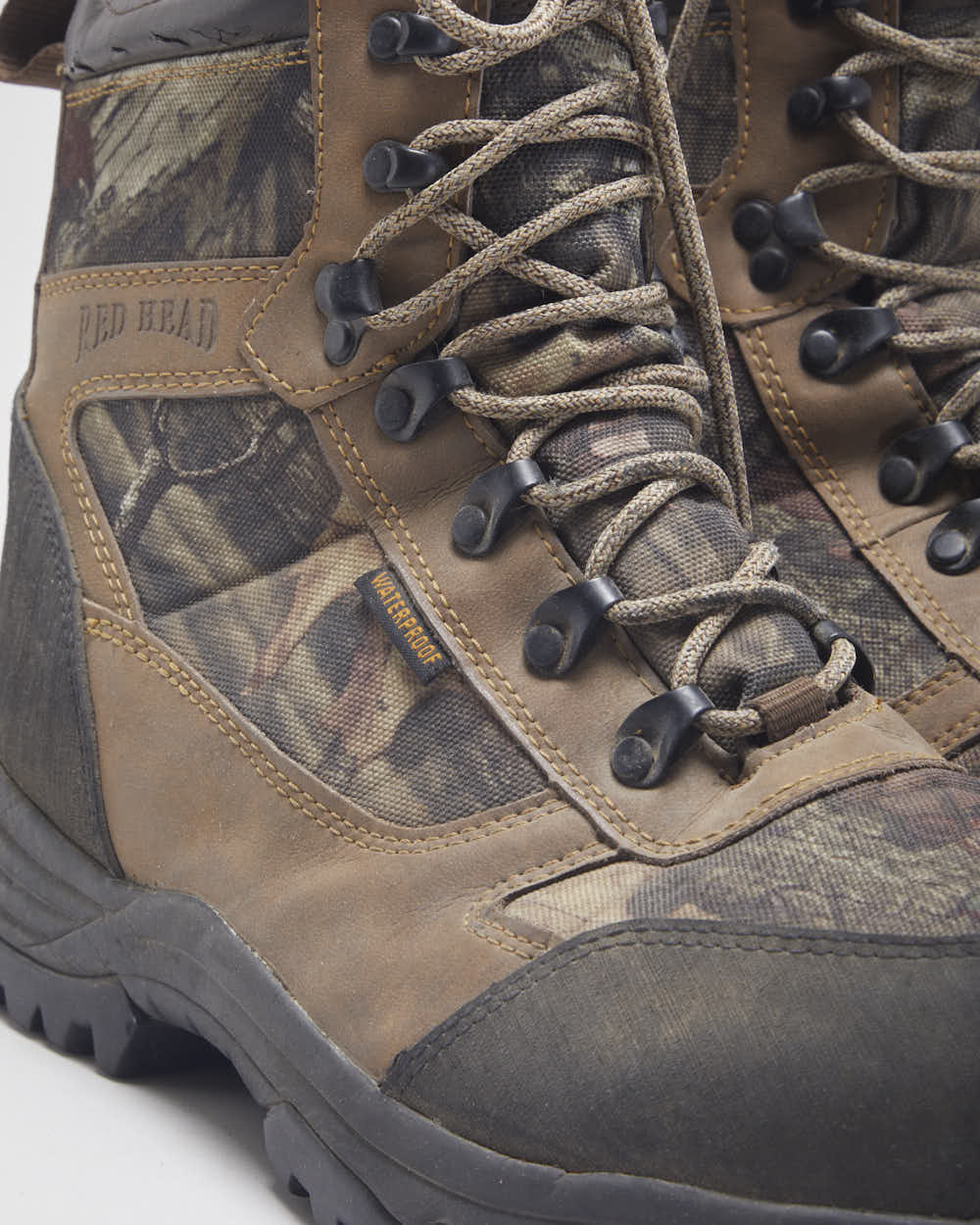 Vintage Red Head Co. Real Tree Camo Boots - UK 8.5